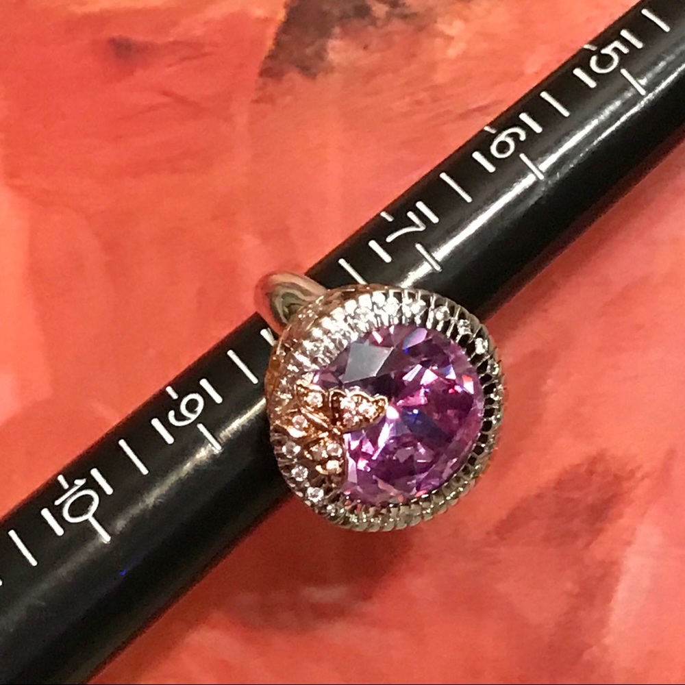 Pink+White Dmq Statement Ring-Butterflyaccents - image 6